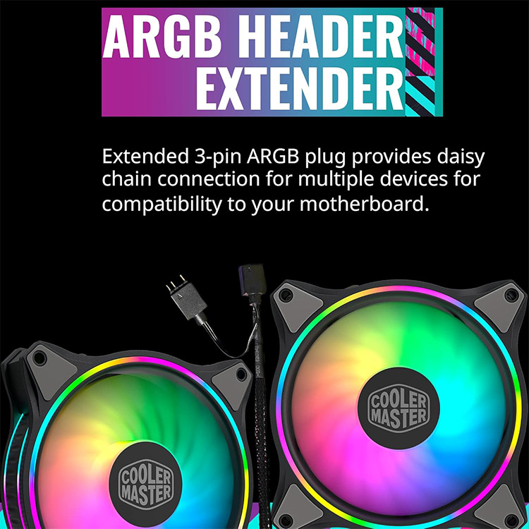 خرید فن کیس Cooler Master MasterFan MF120 Halo - پک سه تایی - 120 میلیمتر